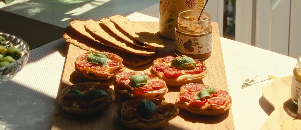 Aperitivo & Cherry Tomato Tarte Tatin