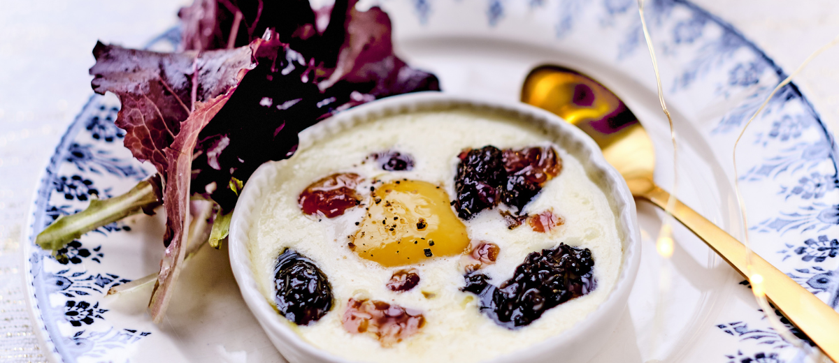 Egg Cocotte with Morels